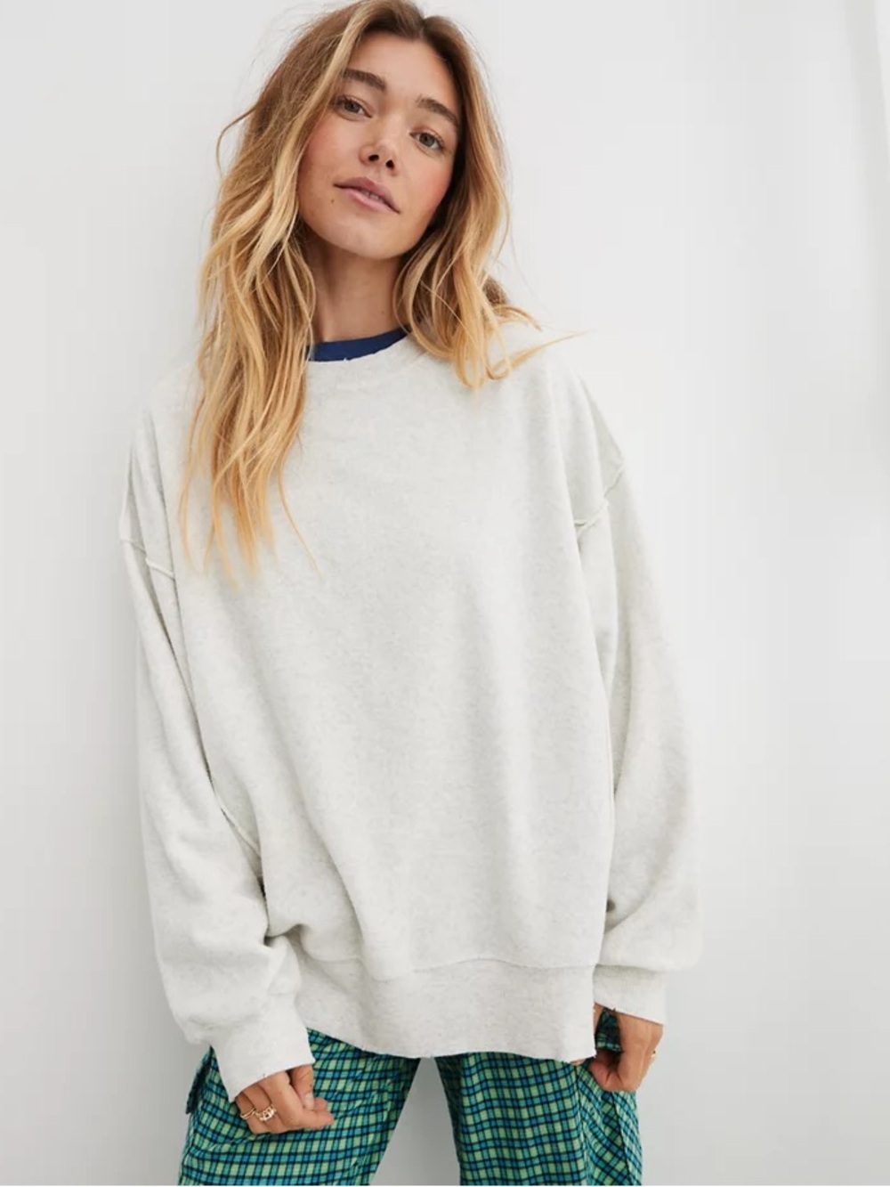 Aerie The Chill Cozy Crew Sweatshirt Sz Small